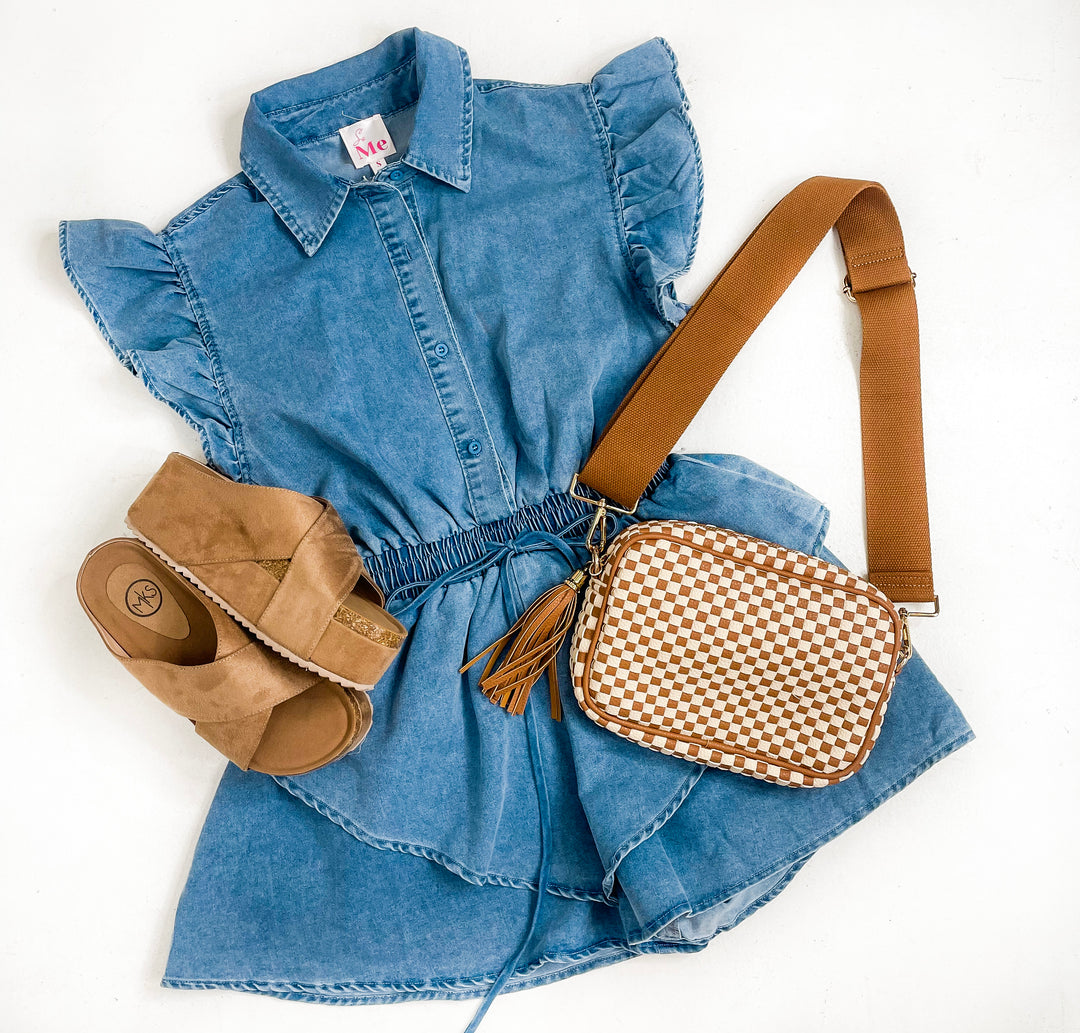 Denim Dreams Smocked Romper