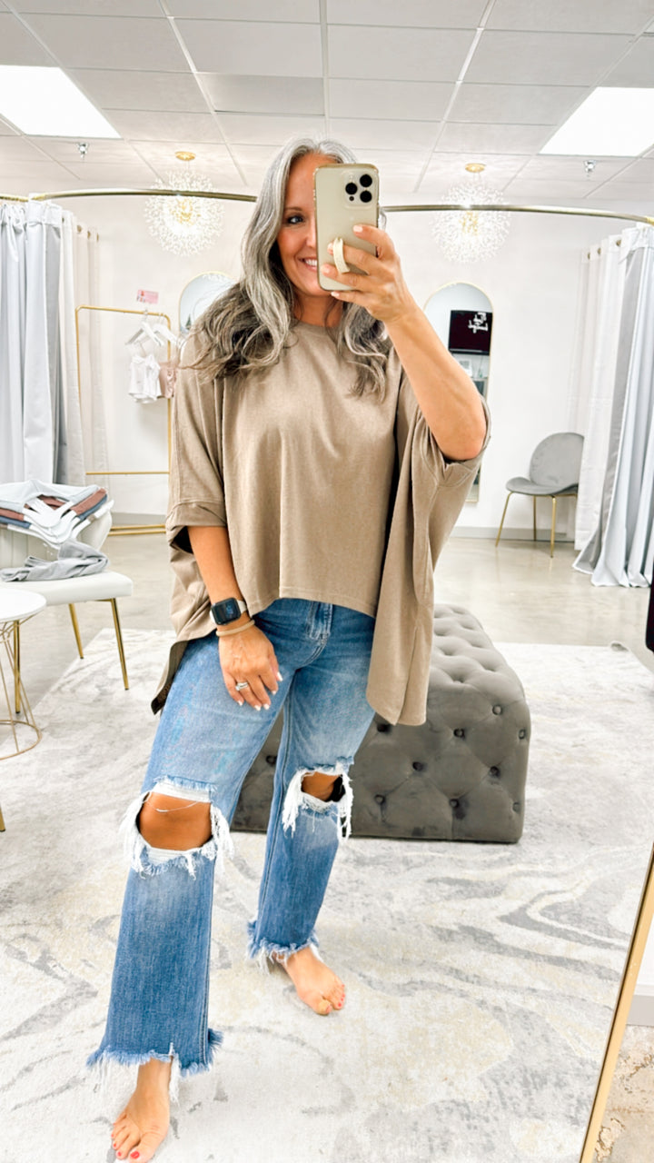 Kimono Sleeve Top Army Olive