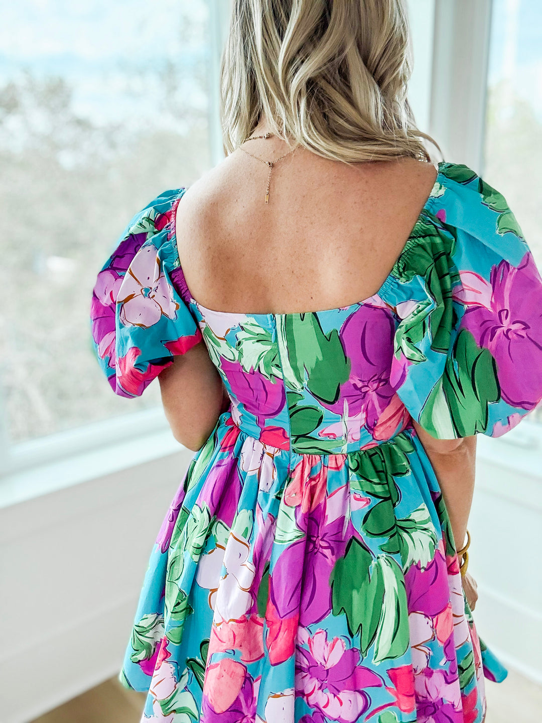 The Daisy Floral Puff Sleeve Dress