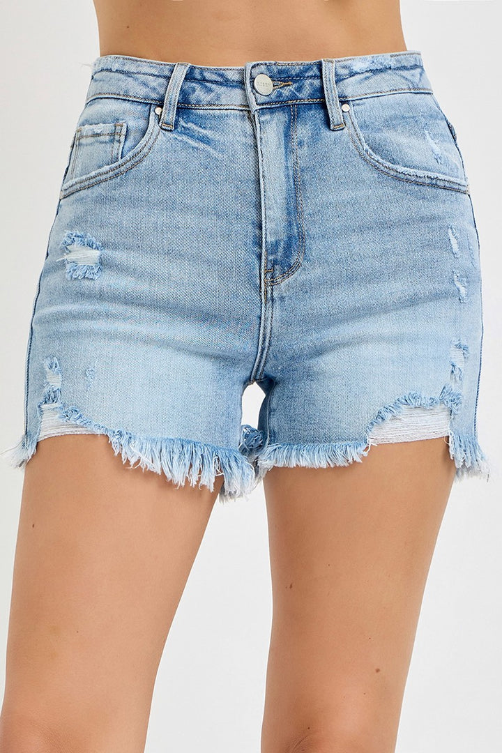 Risen Peyton Shorts- Light Wash