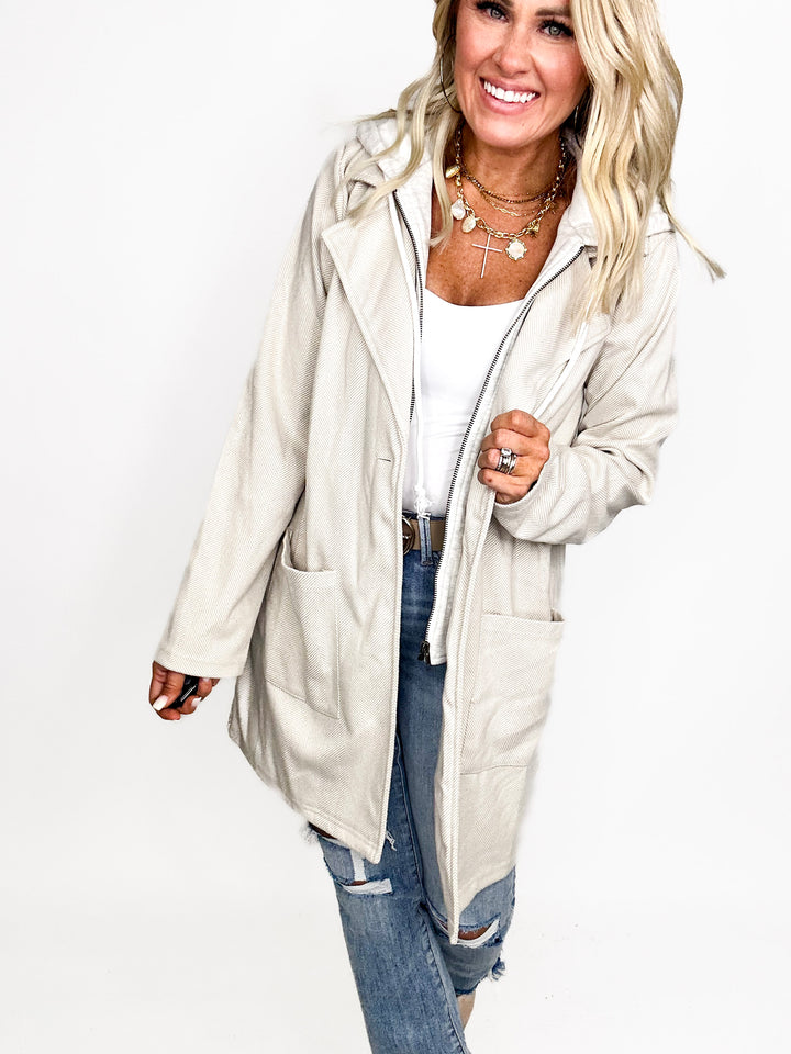 Layered Luxe Contrast Jacket