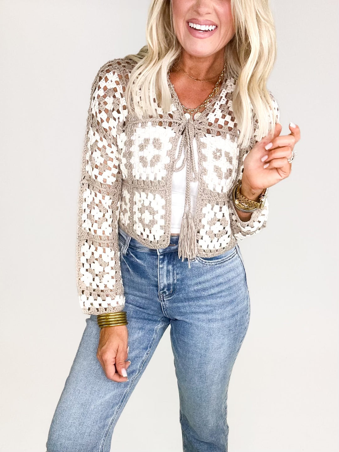 Lightweight Open Front Cardigan