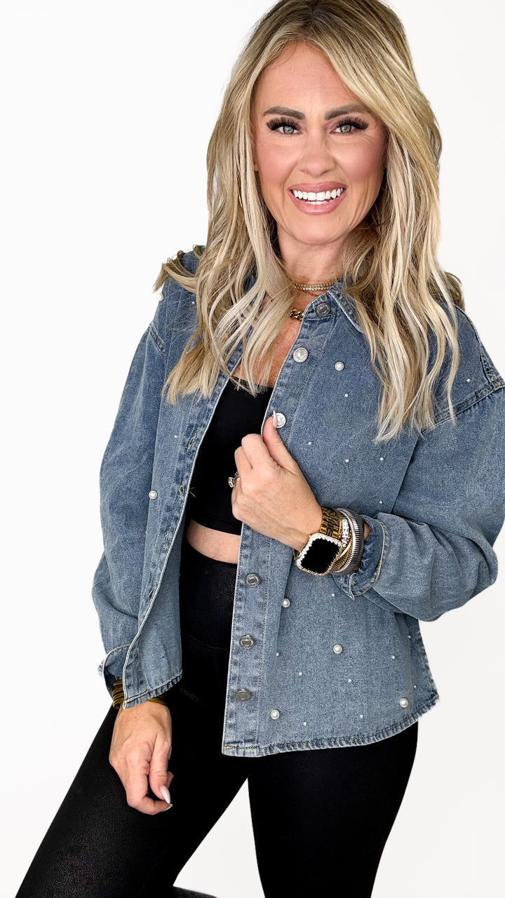 Pearl Oversized Denim Shirt