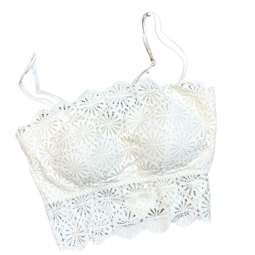 Scallop Lace Bralette Cami-Ivory