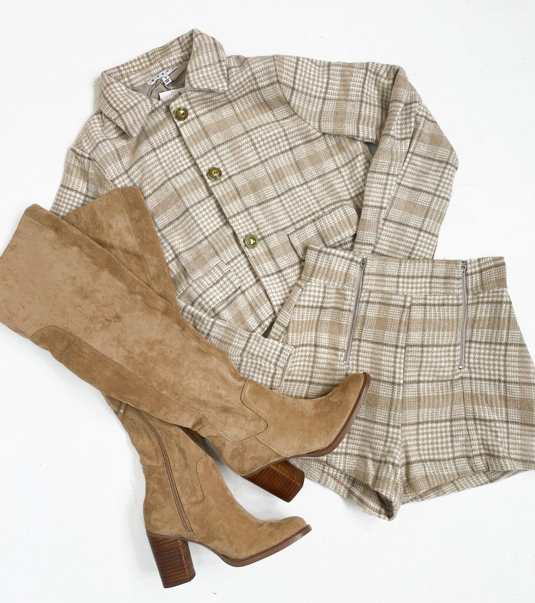 Hampton Tweed Shorts Set