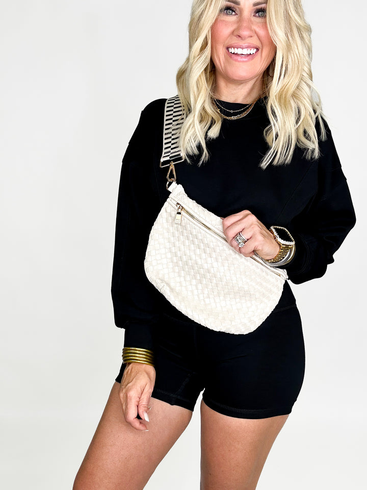 Cream Westlyn Woven Bum Bag