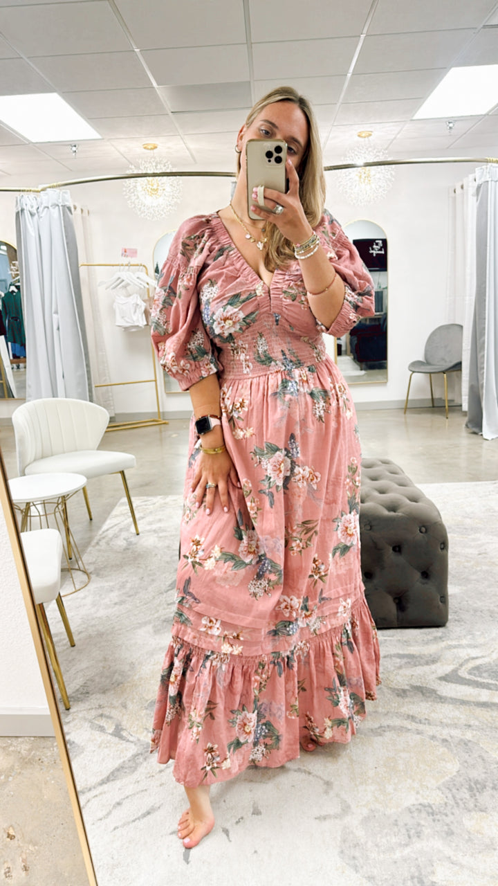 Floral Serenity Maxi Dress