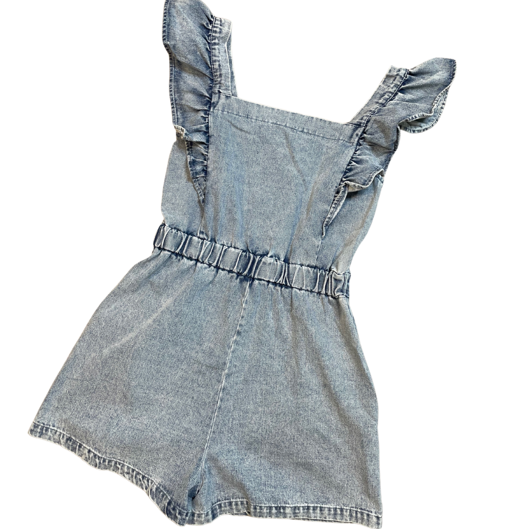 Maisie Ruffle Denim Romper