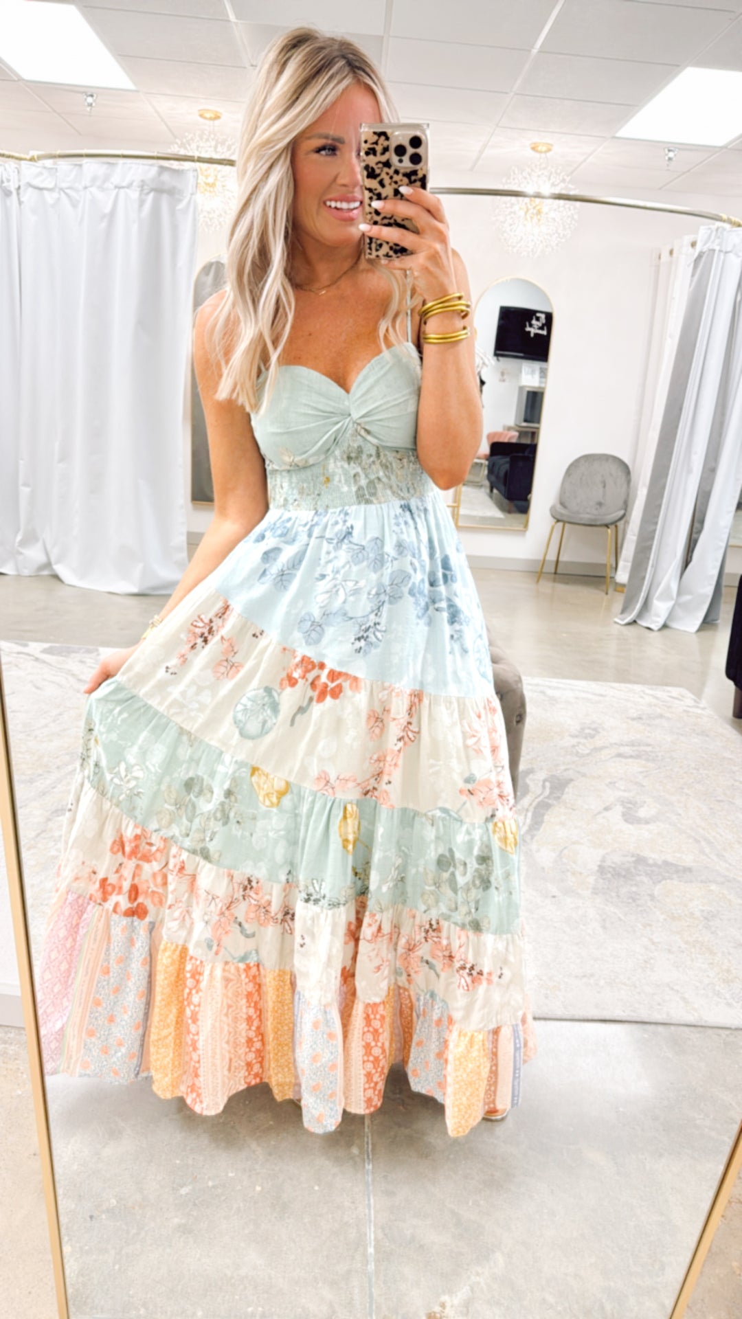 The Aurora Floral Tiered Maxi Dress