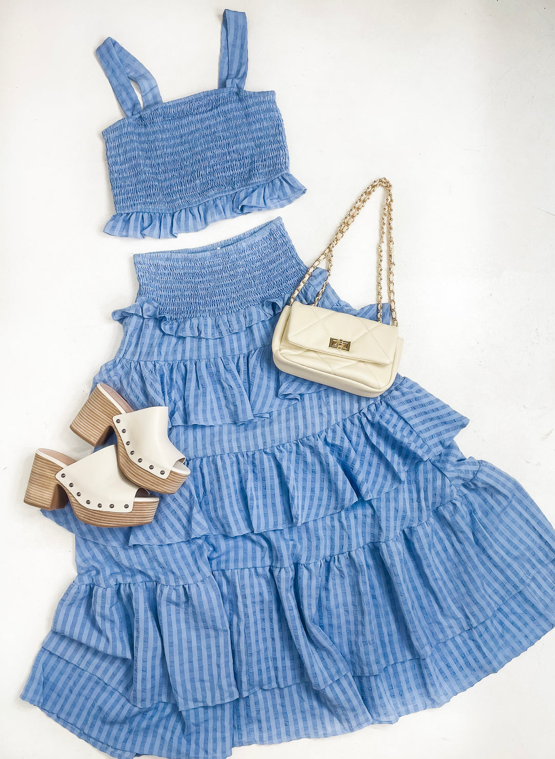 Gingham Ruffle Romance Set