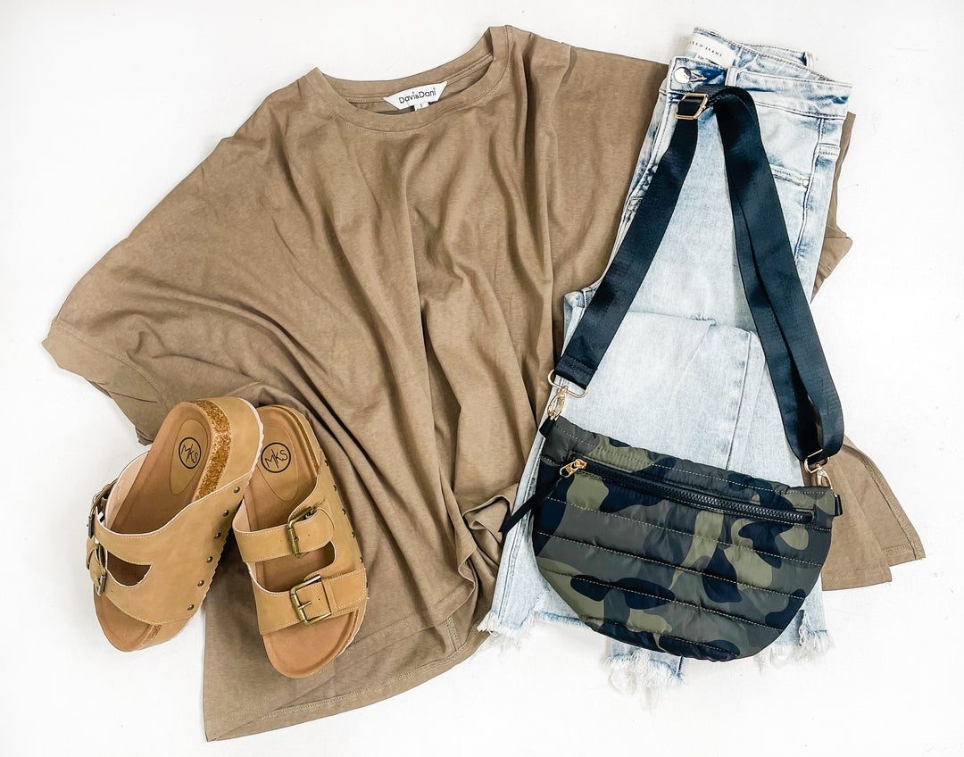 Kimono Sleeve Top Army Olive