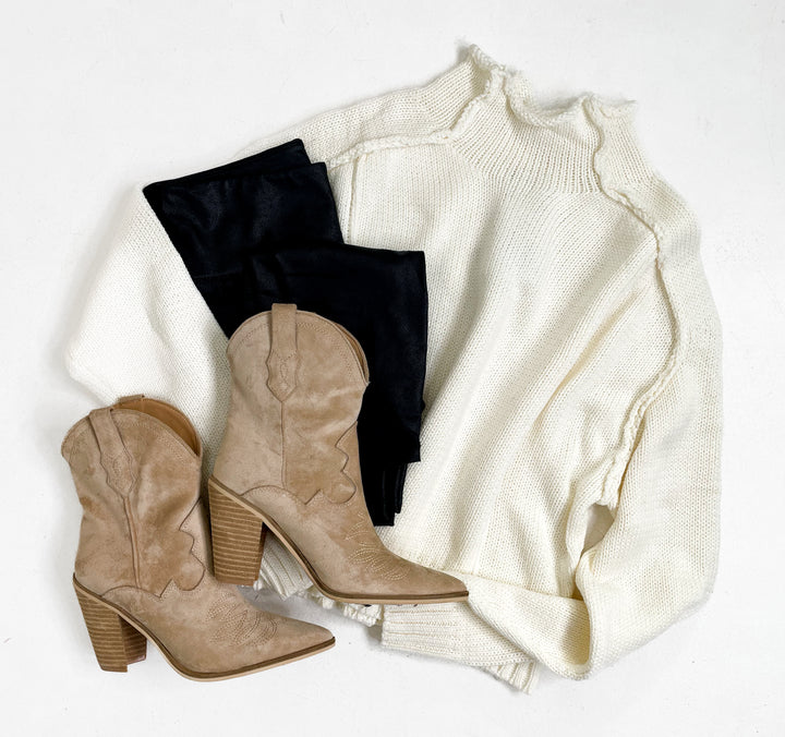 Clara Knit Oversized Sweater Cream