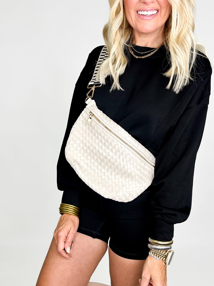 Cream Westlyn Woven Bum Bag