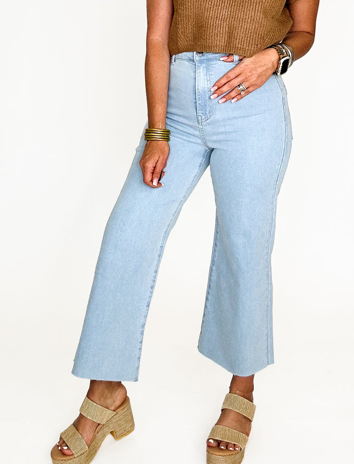 Della Cropped Denim Jean