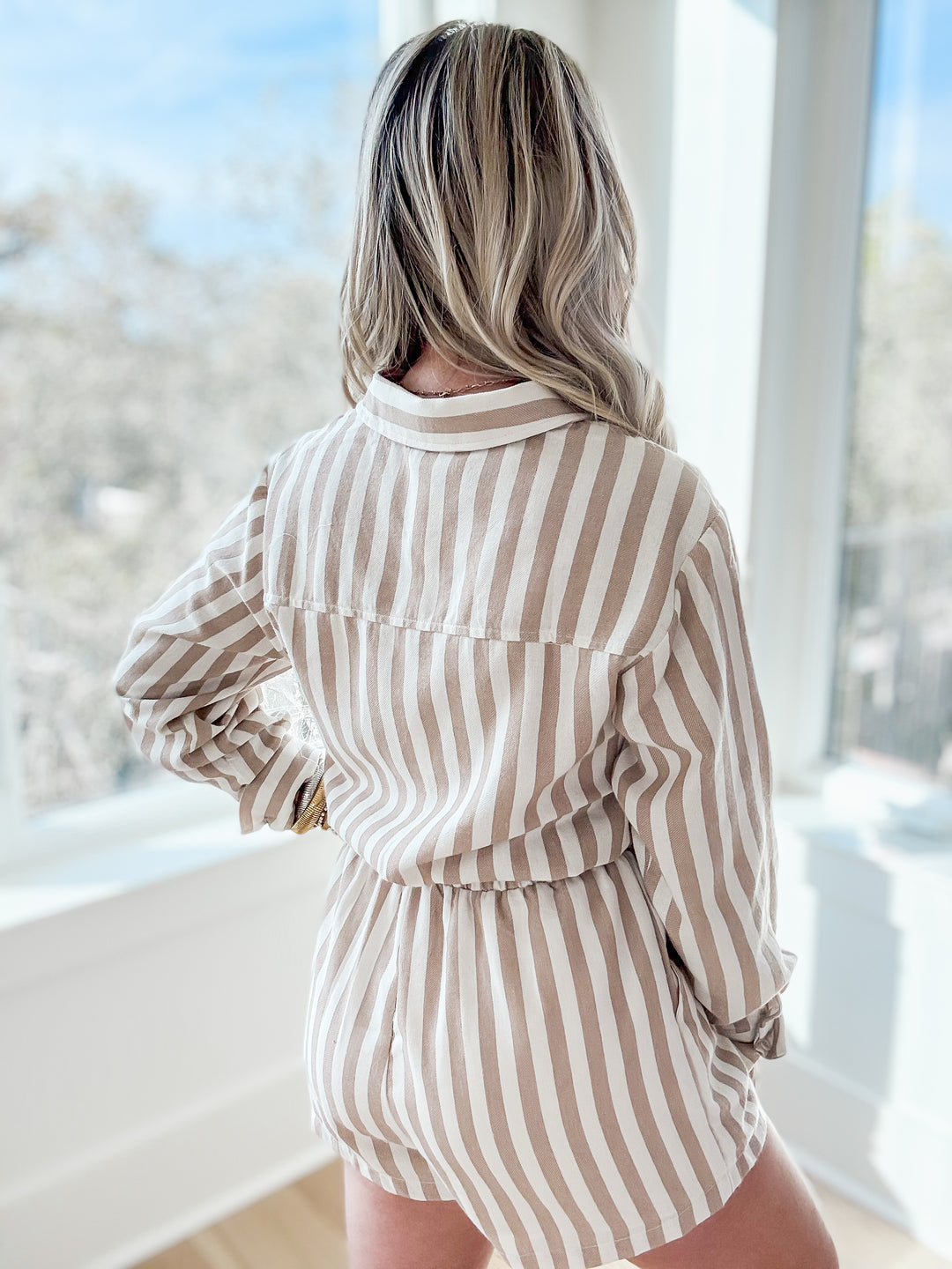 The Harper Long Sleeve Romper