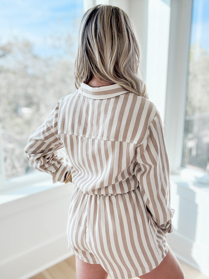 The Harper Long Sleeve Romper