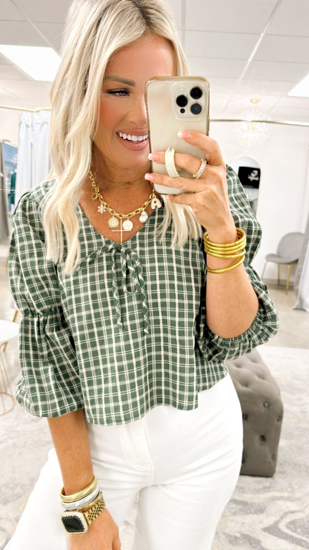 Plaid Perfection Blouse