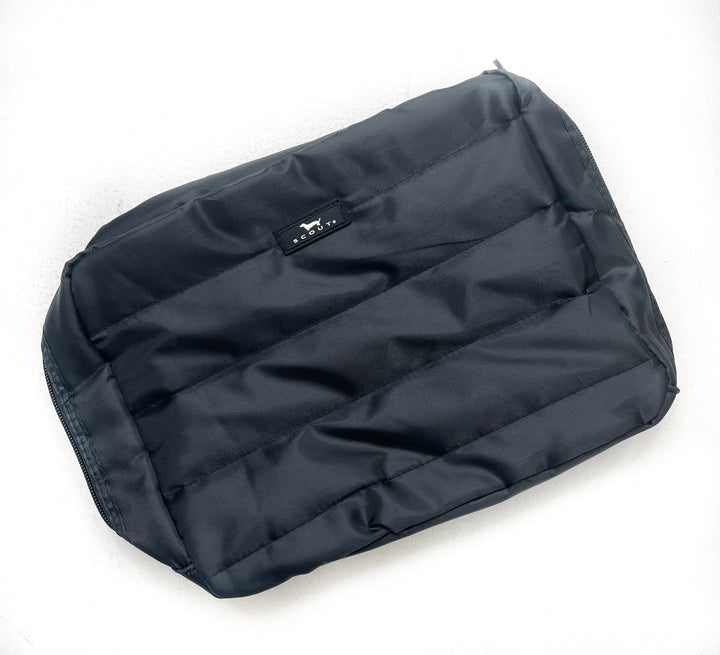 All-Inclusive Quilted Toiletry Bag - Black Puffer