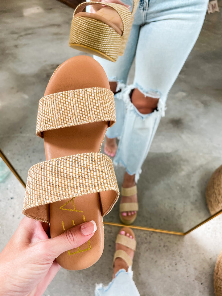 Ocean Ave Natural Multi Platform Sandal