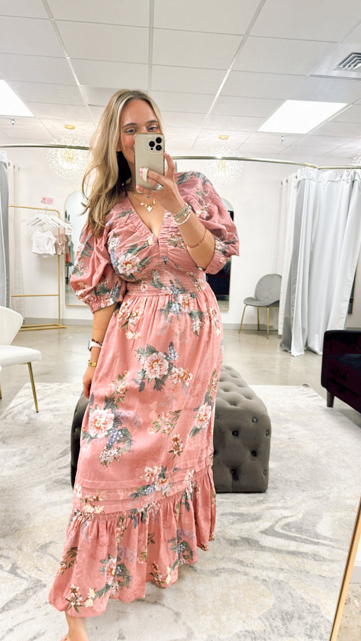 Floral Serenity Maxi Dress