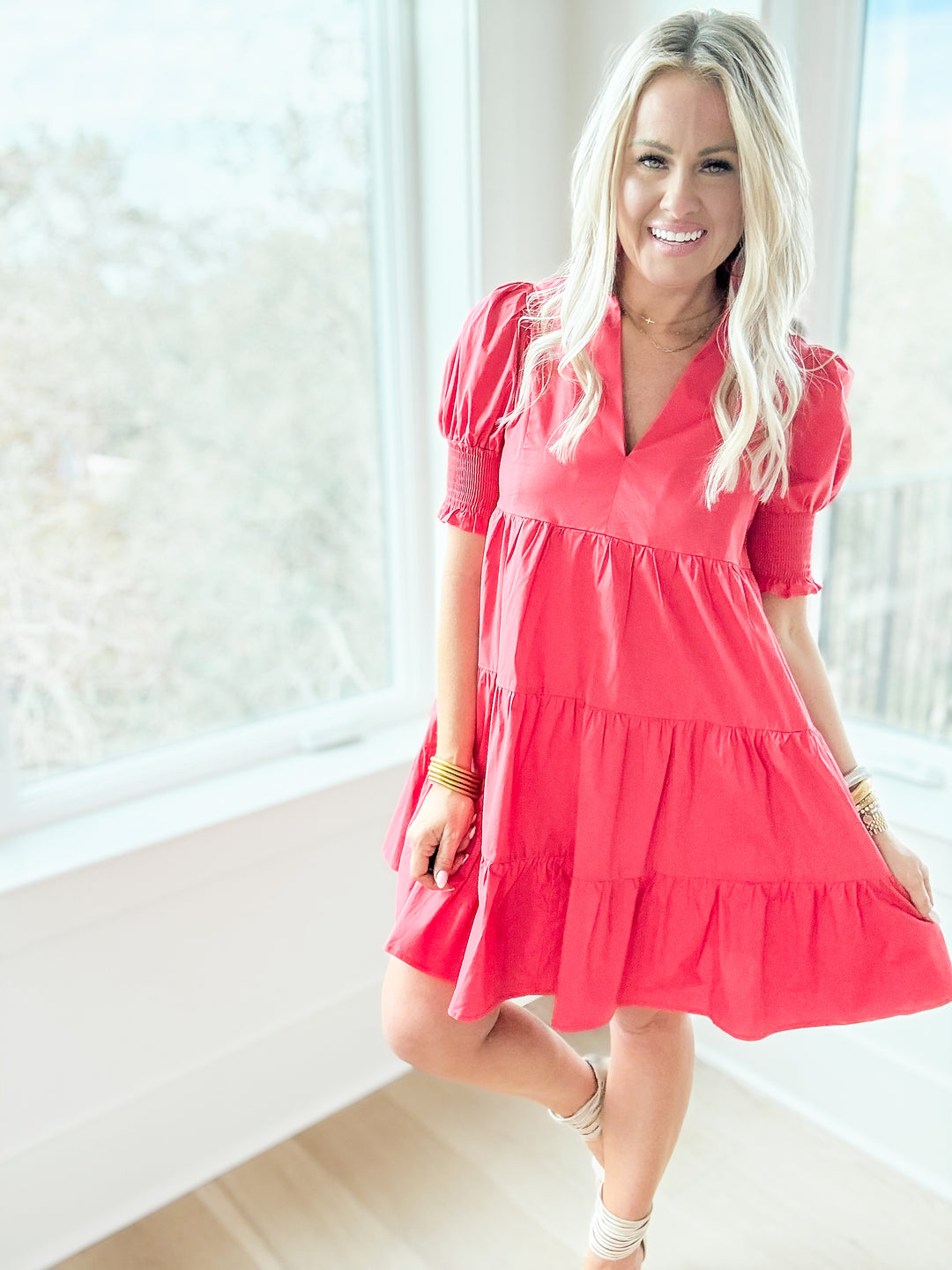 The Scarlet Smock Dress