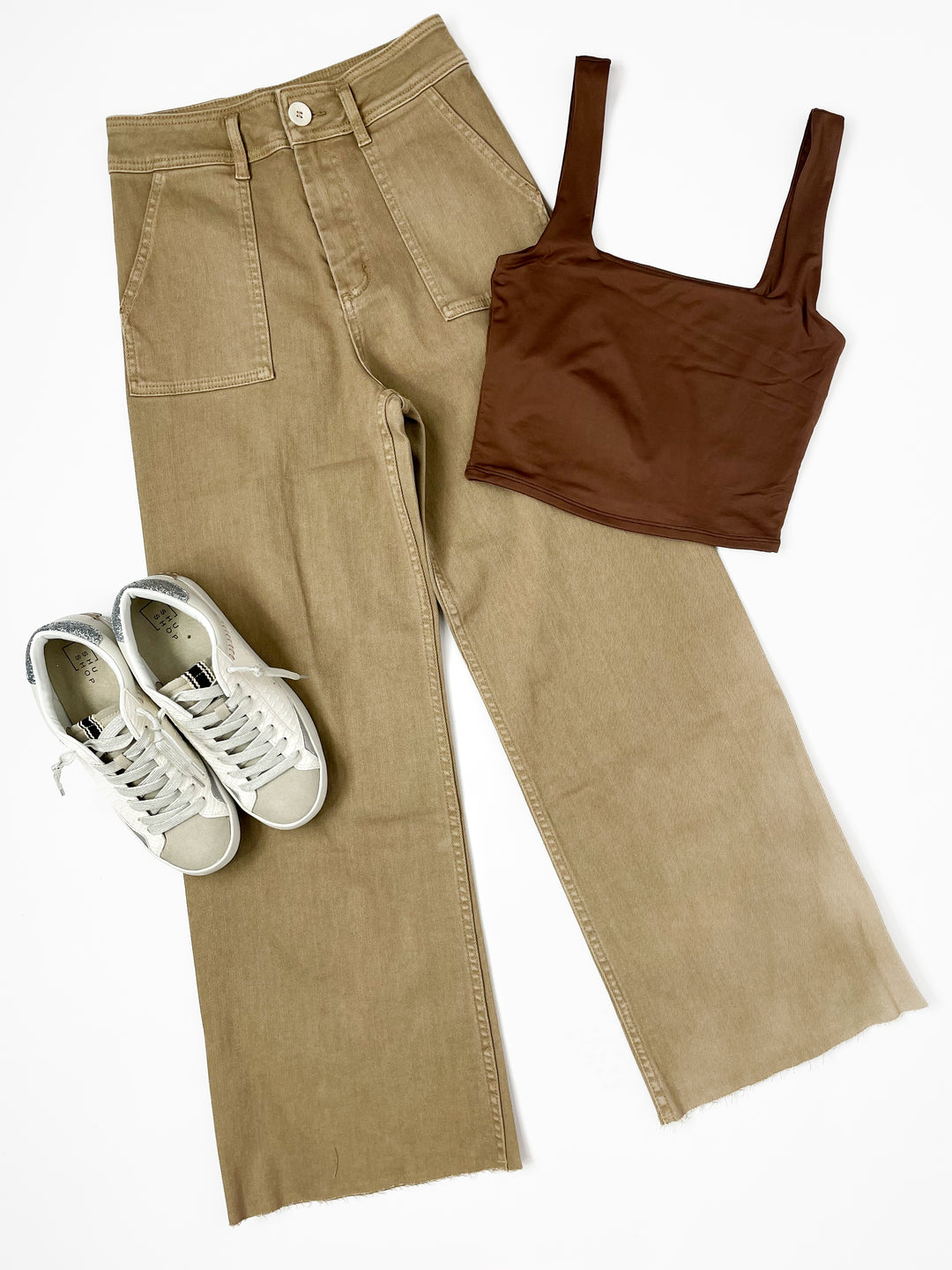 Essential Wide-Leg Stretch Pants