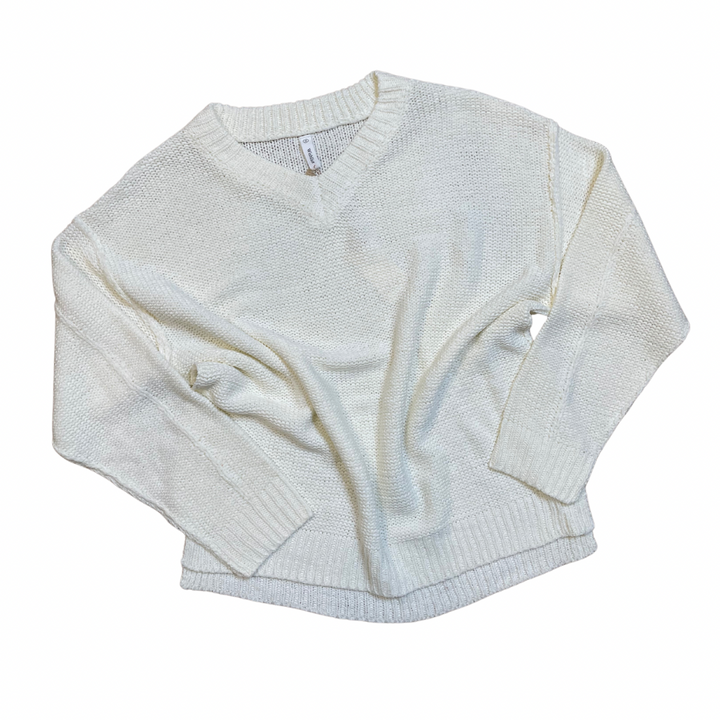 Alexis Raw Edge V-Neck Sweater