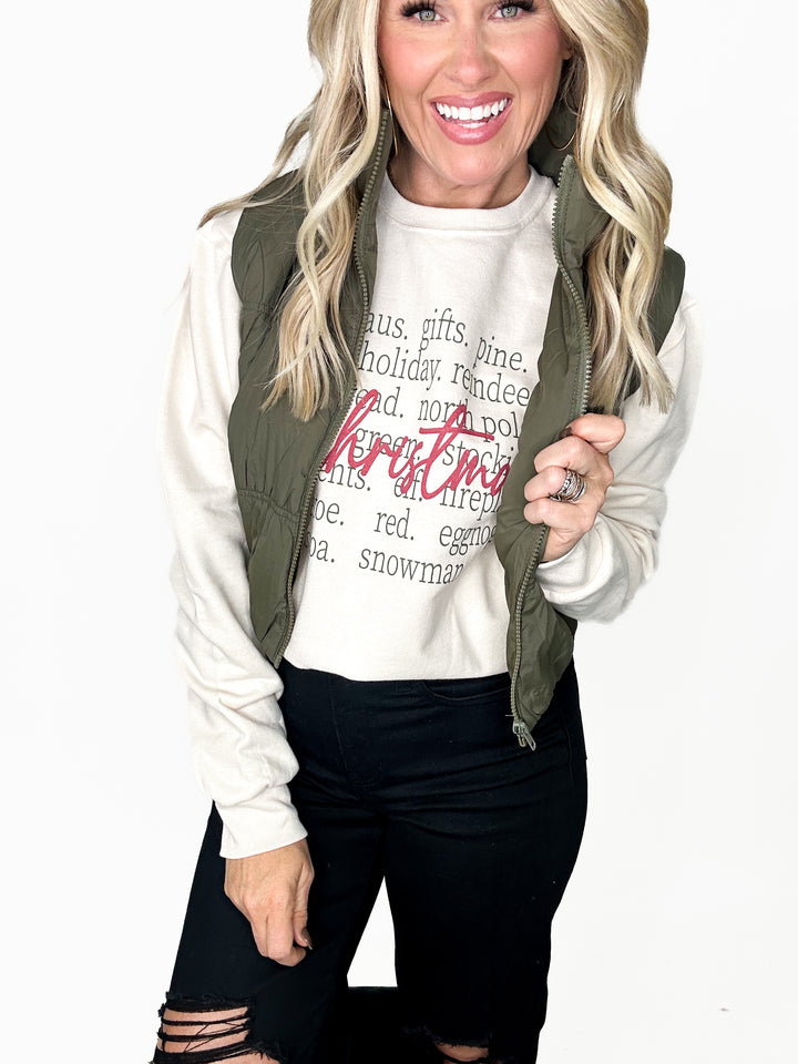 Christmas List Sweatshirt