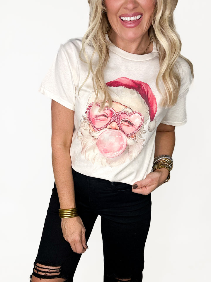 Bubblegum Santa Tee