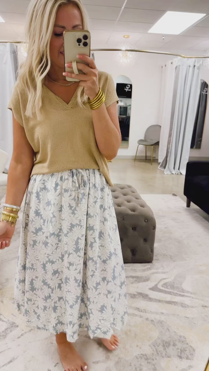 Blossom Breeze Midi Skirt